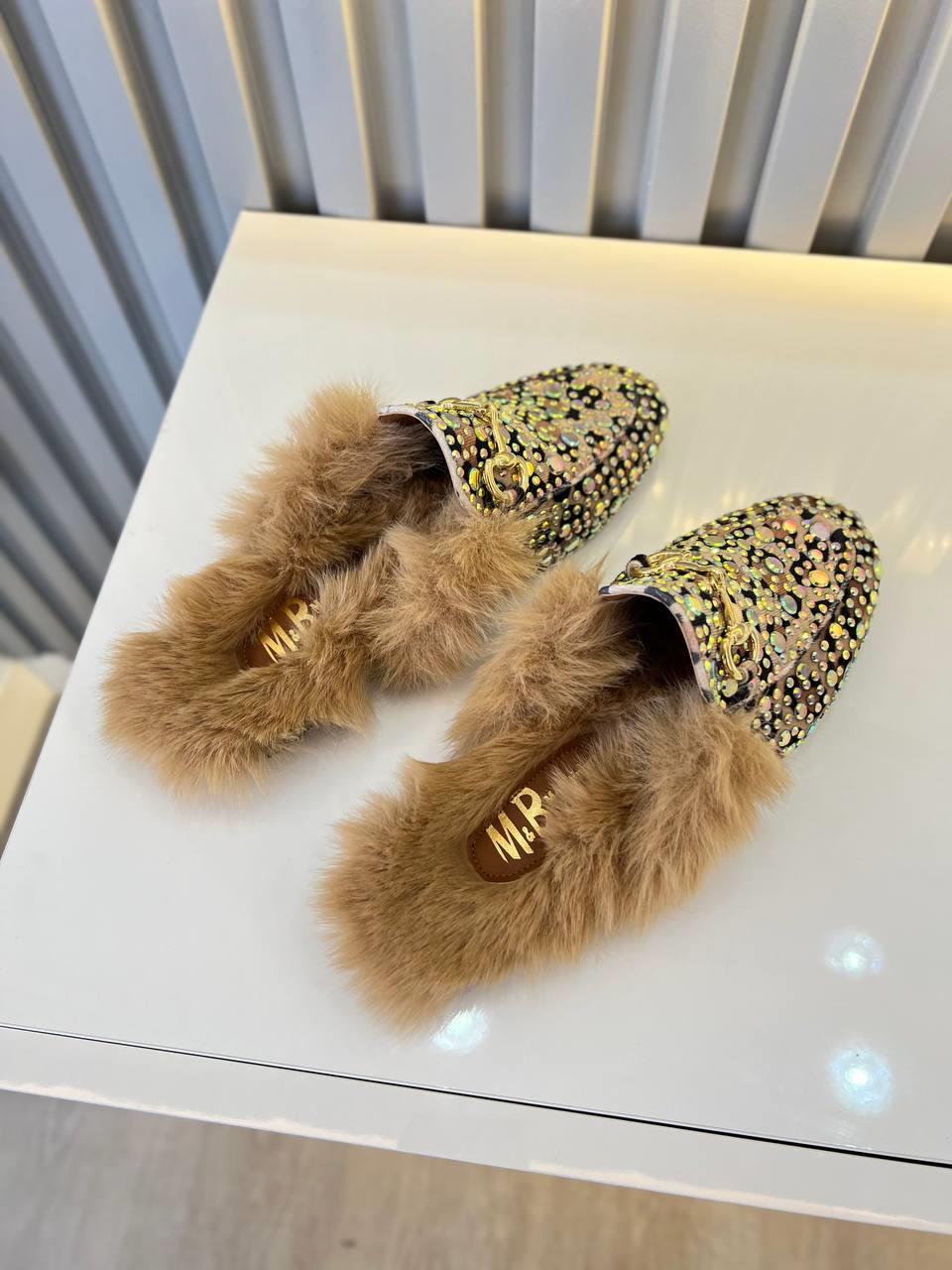 MİRANİ LEOPAR TAŞ DETAYLI KÜRKLÜ TERLIK