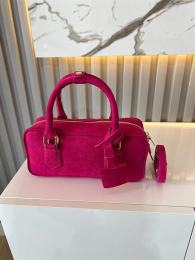  LUXE FUŞYA SÜET KADIN ÇANTA