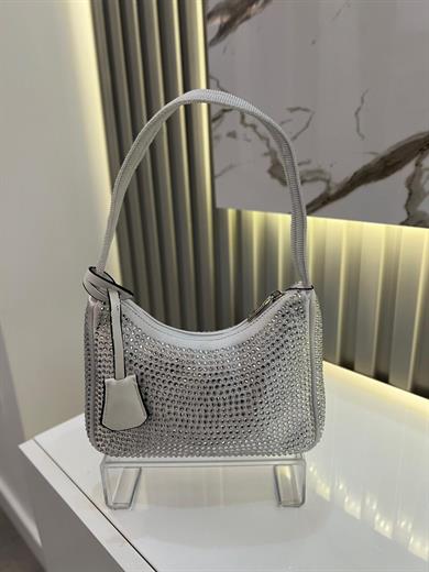 AMARA GÜMÜŞ SATEN KADIN ÇANTA