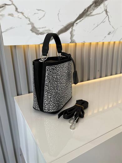 DİAMOND TAŞLİ ÇANTA SİYAH CANCAN   RENK