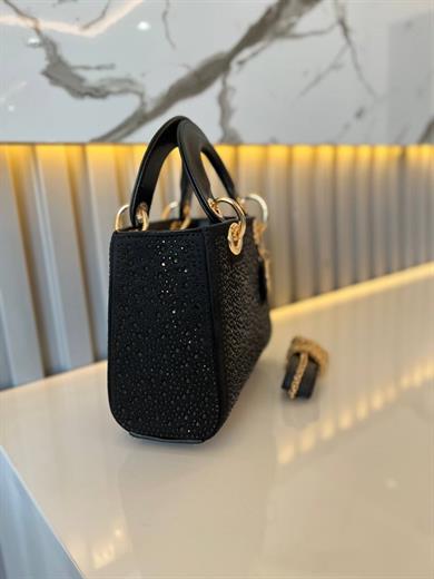 DİAMOND TAŞLİ ÇANTA SİYAH RENK