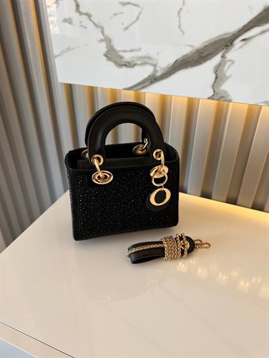 DİAMOND TAŞLİ ÇANTA SİYAH RENK