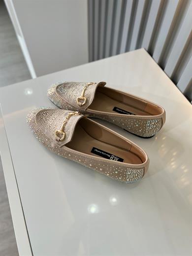 JANELLA BEJ SUET   TAŞ DETAY KADIN BABET