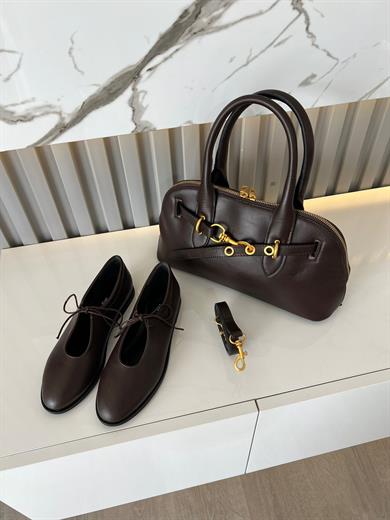 kahve kadın ayakkabısı.ve kombin çanta 