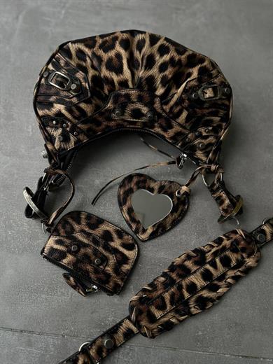 LİKE TOKALI LEOPAR KADIN ÇANTA