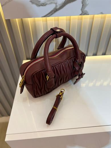 LUXE  BORDO MAT KADIN ÇANTA