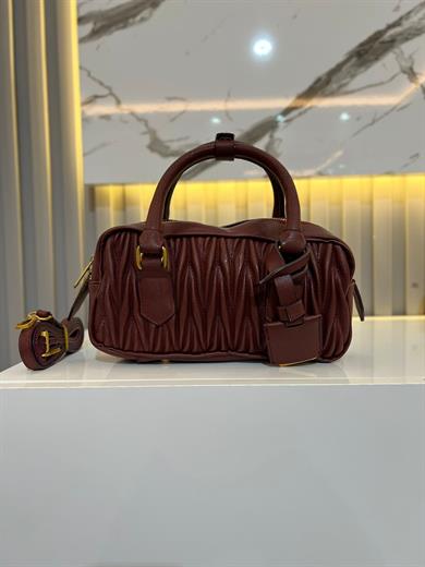 LUXE  BORDO MAT KADIN ÇANTA