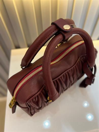 LUXE  BORDO MAT KADIN ÇANTA
