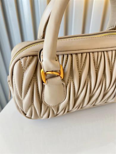 LUXE BEJ MAT KADIN ÇANTA