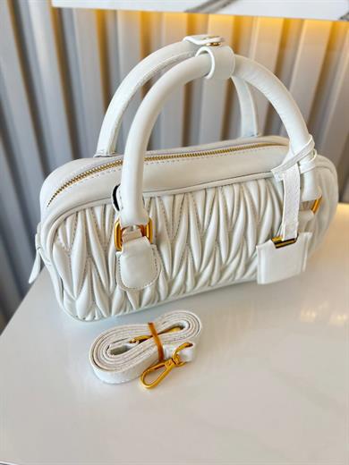 LUXE BEYAZ MAT KADIN ÇANTA