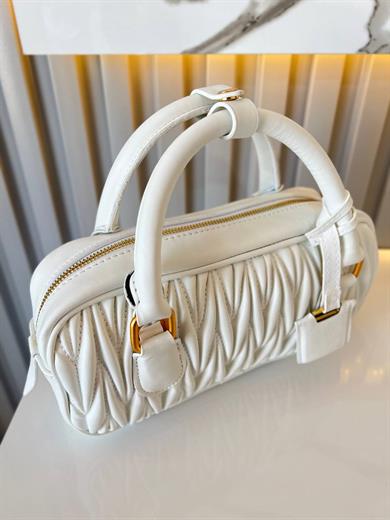 LUXE BEYAZ MAT KADIN ÇANTA
