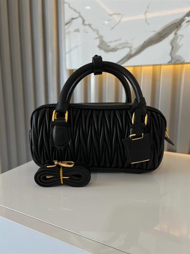 LUXE SİYAH MAT KADIN ÇANTA