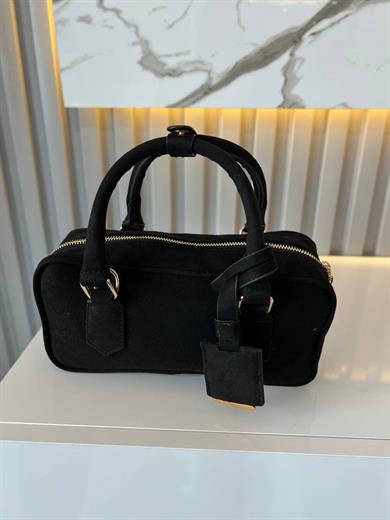 LUXE SİYAH SÜET KADIN ÇANTA