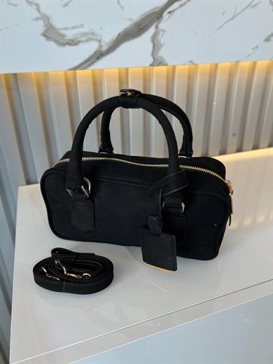 LUXE SİYAH SÜET KADIN ÇANTA