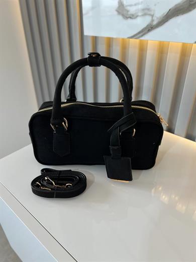 LUXE SİYAH SÜET KADIN ÇANTA