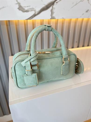 LUXE SU YEŞİL SÜET KADIN ÇANTA