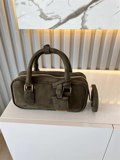LUXE YEŞİL SÜET KADIN ÇANTA