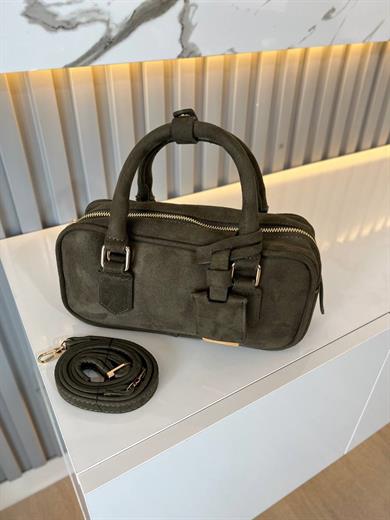 LUXE YEŞİL SÜET KADIN ÇANTA
