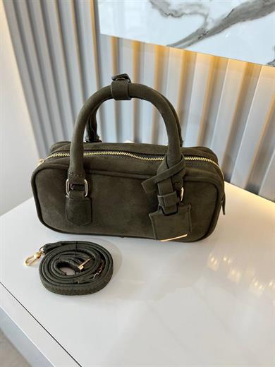 LUXE YEŞİL SÜET KADIN ÇANTA