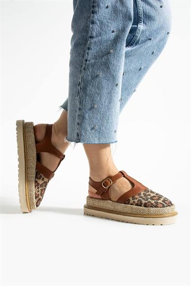 Taba File Detaylı Sandalet 