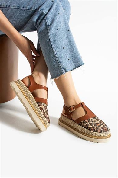 Taba File Detaylı Sandalet 