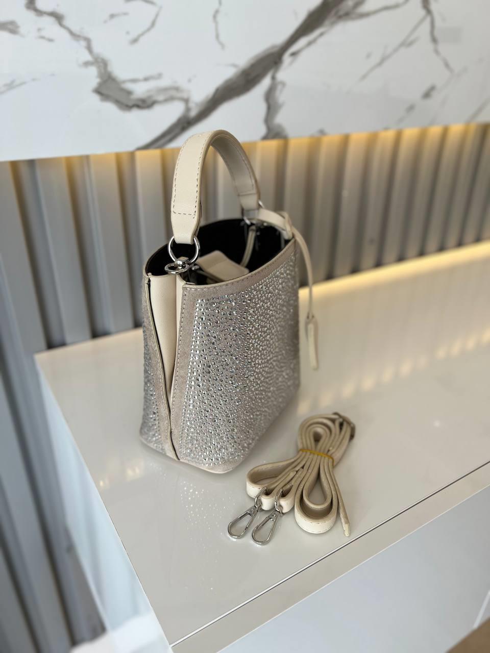 DİAMOND TAŞLİ ÇANTA BEJ RENK