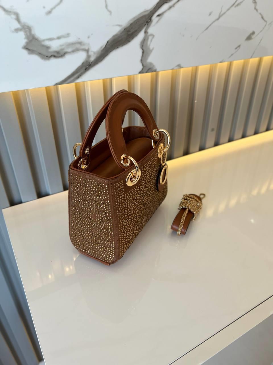 DİAMOND TAŞLİ ÇANTA TABA RENK