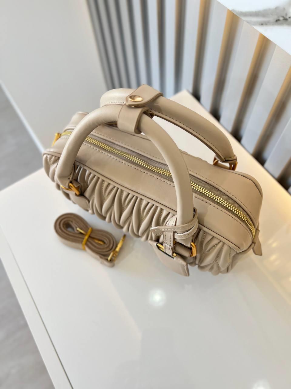 LUXE BEJ MAT KADIN ÇANTA