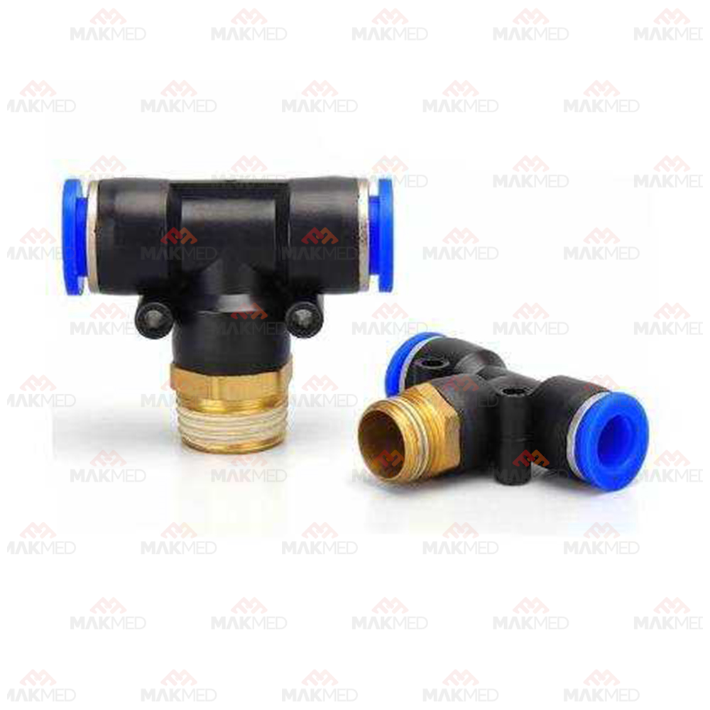 1/4-8 Pneumatic T-Type Fitting