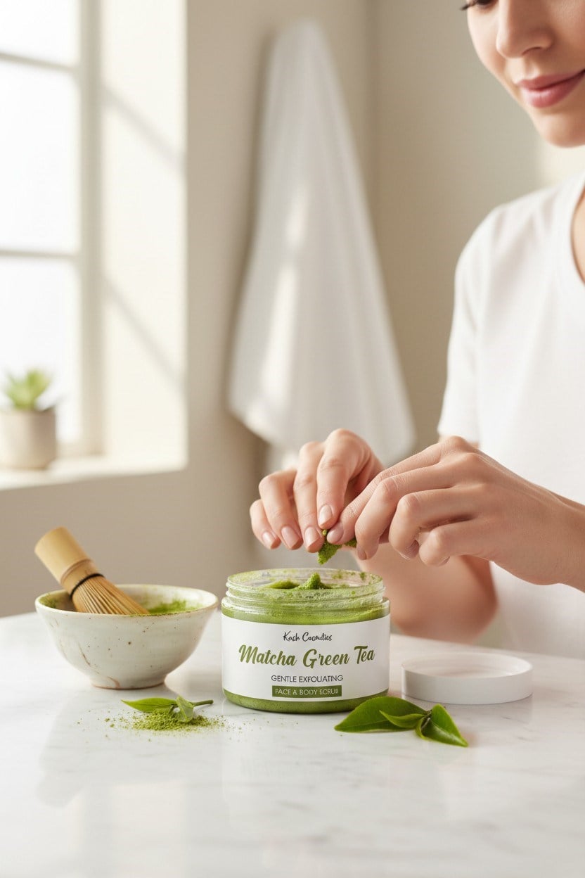 Besleyici Arındırıcı Nemlendirici Vücut Peelingi - MATCHA YEŞİL ÇAY 135g