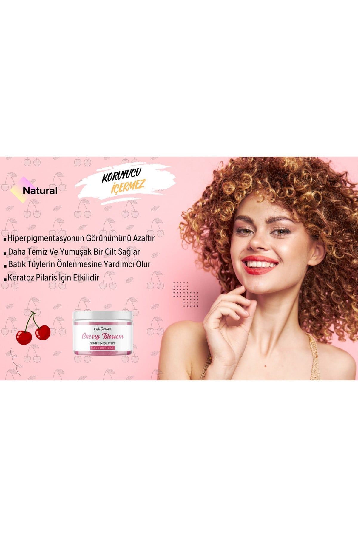 Besleyici Arındırıcı Nemlendirici Vücut Peelingi - KİRAZ ÇİÇEĞİ 135g