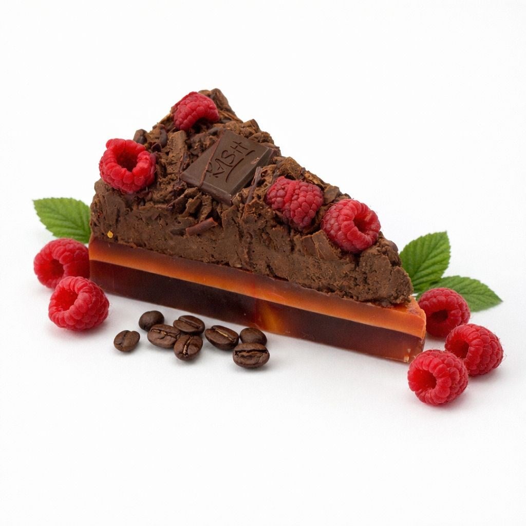 Vegan ve Doğal El Yapımı Çikolata Aromalı Cheesecake Sabun | Cilt Dostu, Gerçekçi Tasarım