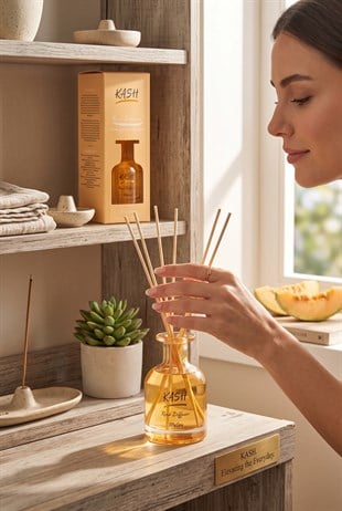 Melon Çubuklu Oda Kokusu (Reed Diffuser) - Taze & Tatlı Kavun Notaları 130 ml