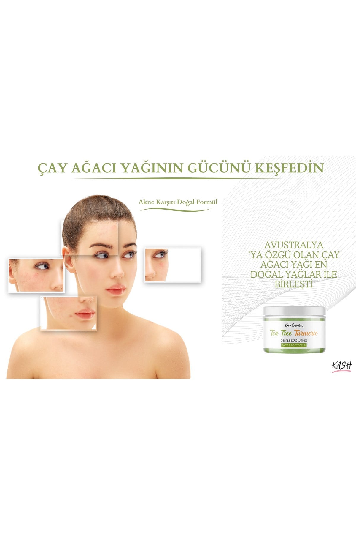 Besleyici Arındırıcı Nemlendirici Vücut Peelingi - ÇAY AĞACI & ZERDEÇAL 135g