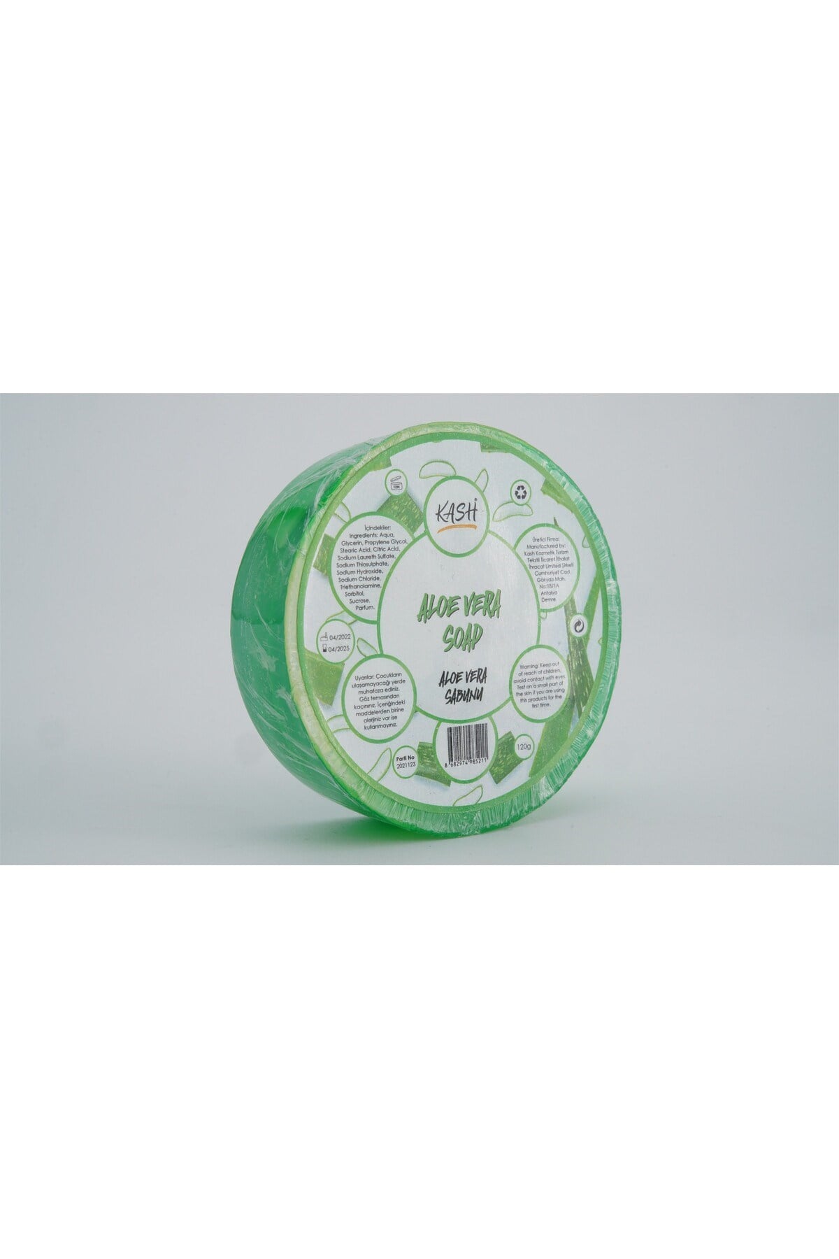 Gliserin Bazlı Nemlendirici Besleyici Doğal Transparan Aloe Vera Sabun
