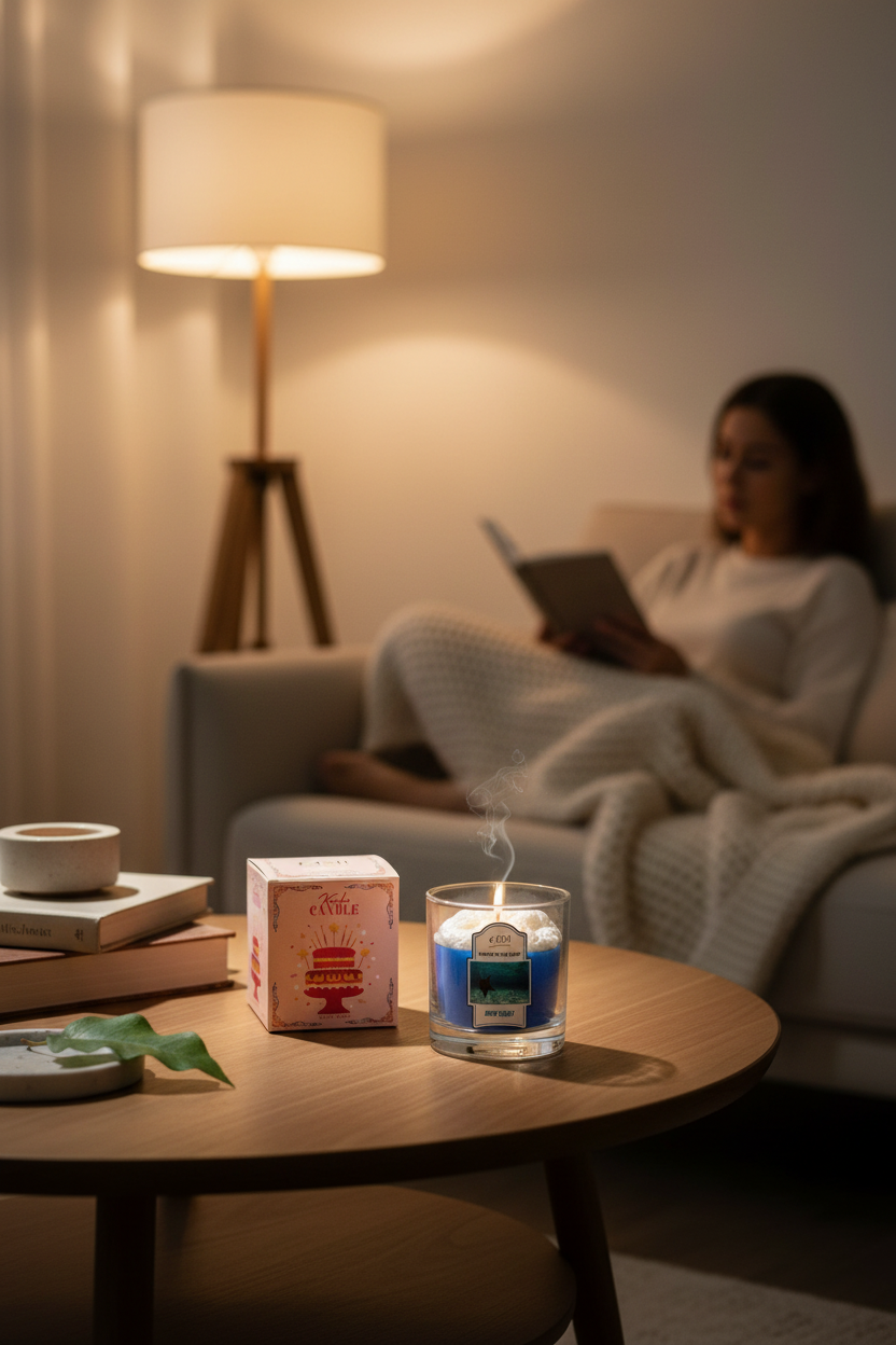 Kash Okyanus Esintili Doğal Soya Mumu – Deep Ocean Scented Soy Wax Candle | Handmade & Vegan | Deniz Kokulu Mum