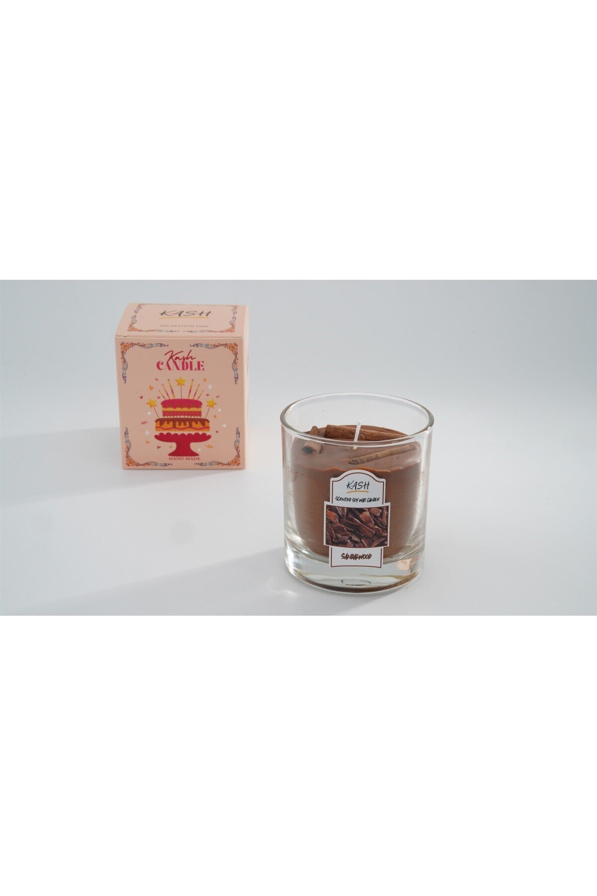 Sandalwood / Scented Soy Wax Candle / SANDAL AĞACI MUM