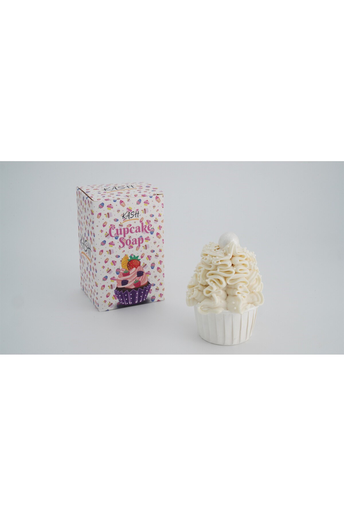 Şık El Yapımı İnci Cupcake Sabun | Doğal, Cilt Dostu ve Gerçekçi Tasarım