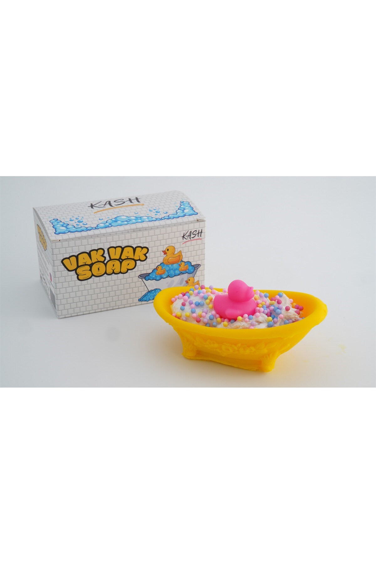 Vak Vak Soap | Ördekli Limon Aromalı Küvet Sabunu | El Yapımı, Renkli ve Eğlenceli