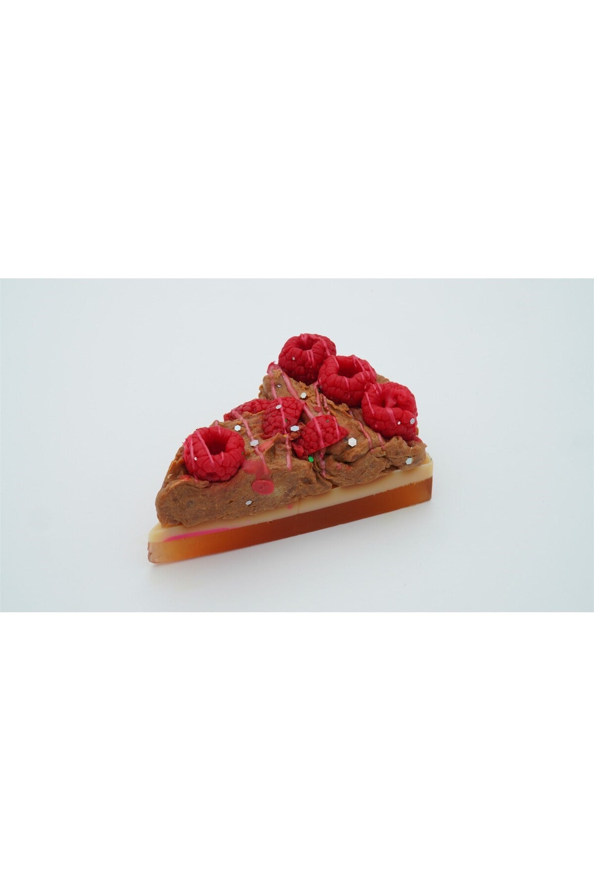 Vegan ve Doğal El Yapımı Ahududu&Çikolata Aromalı Cheesecake Sabun | Cilt Dostu, Gerçekçi Tasarım