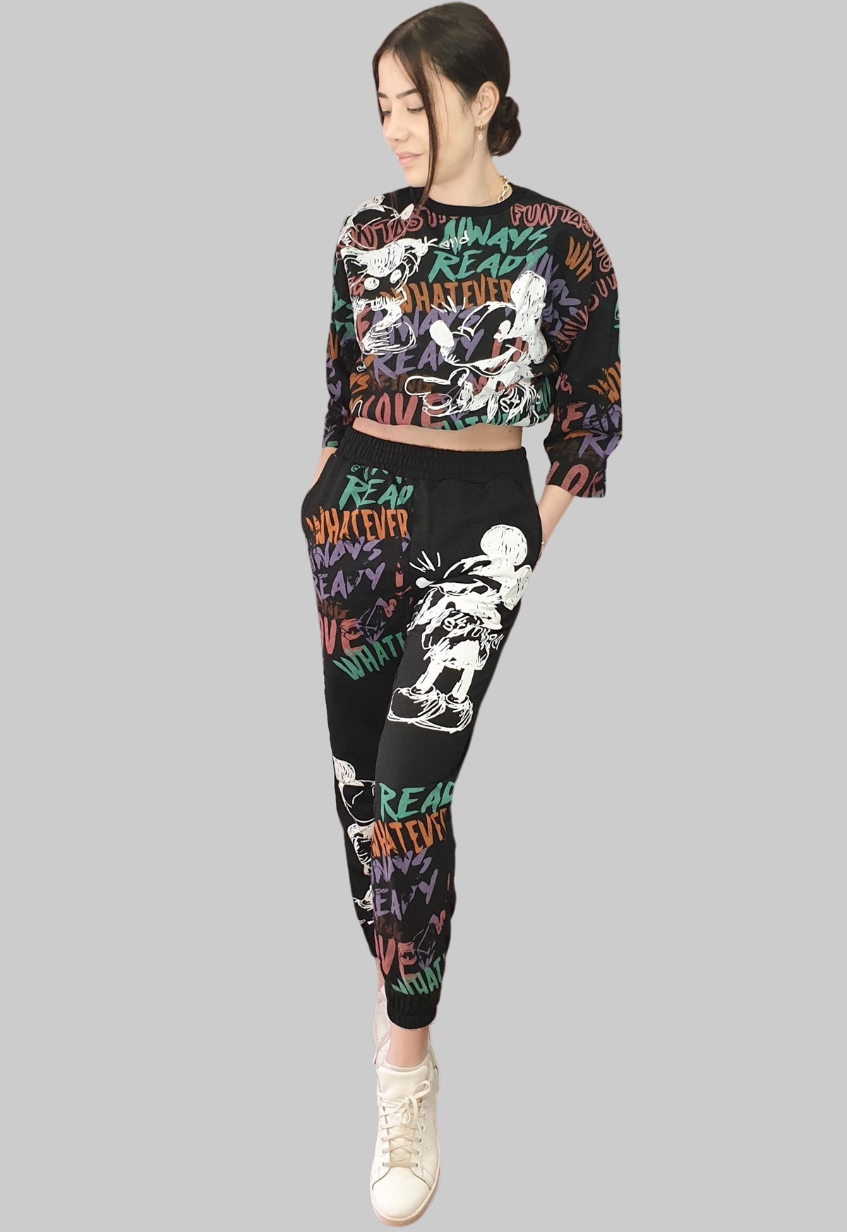 Mickey Baskılı Takım