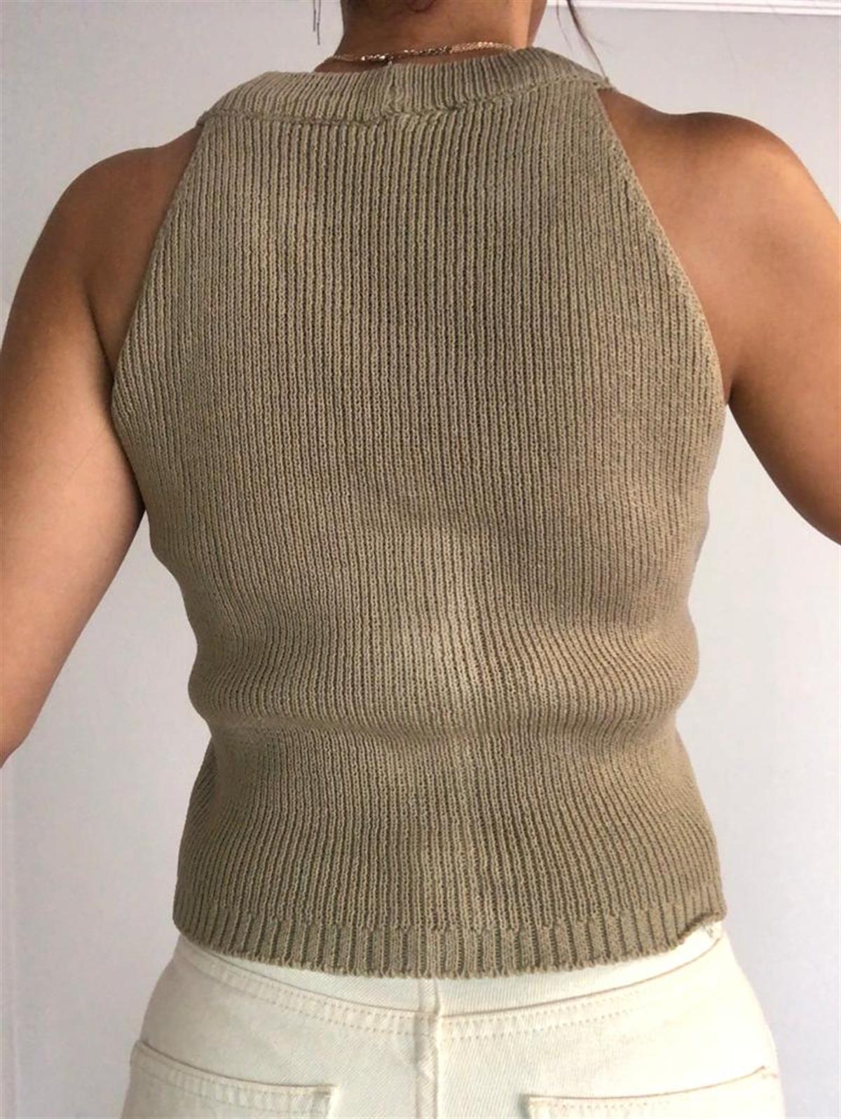 Vizon Düğmeli Süeter