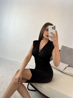 Vatkalı Siyah Abiye