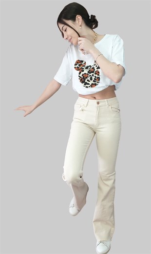 İspanyol Paça Dikişsiz Pantolon