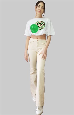 İspanyol Paça Dikişsiz Pantolon