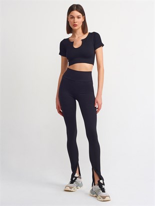 Yırtmaç Detaylı Tayt