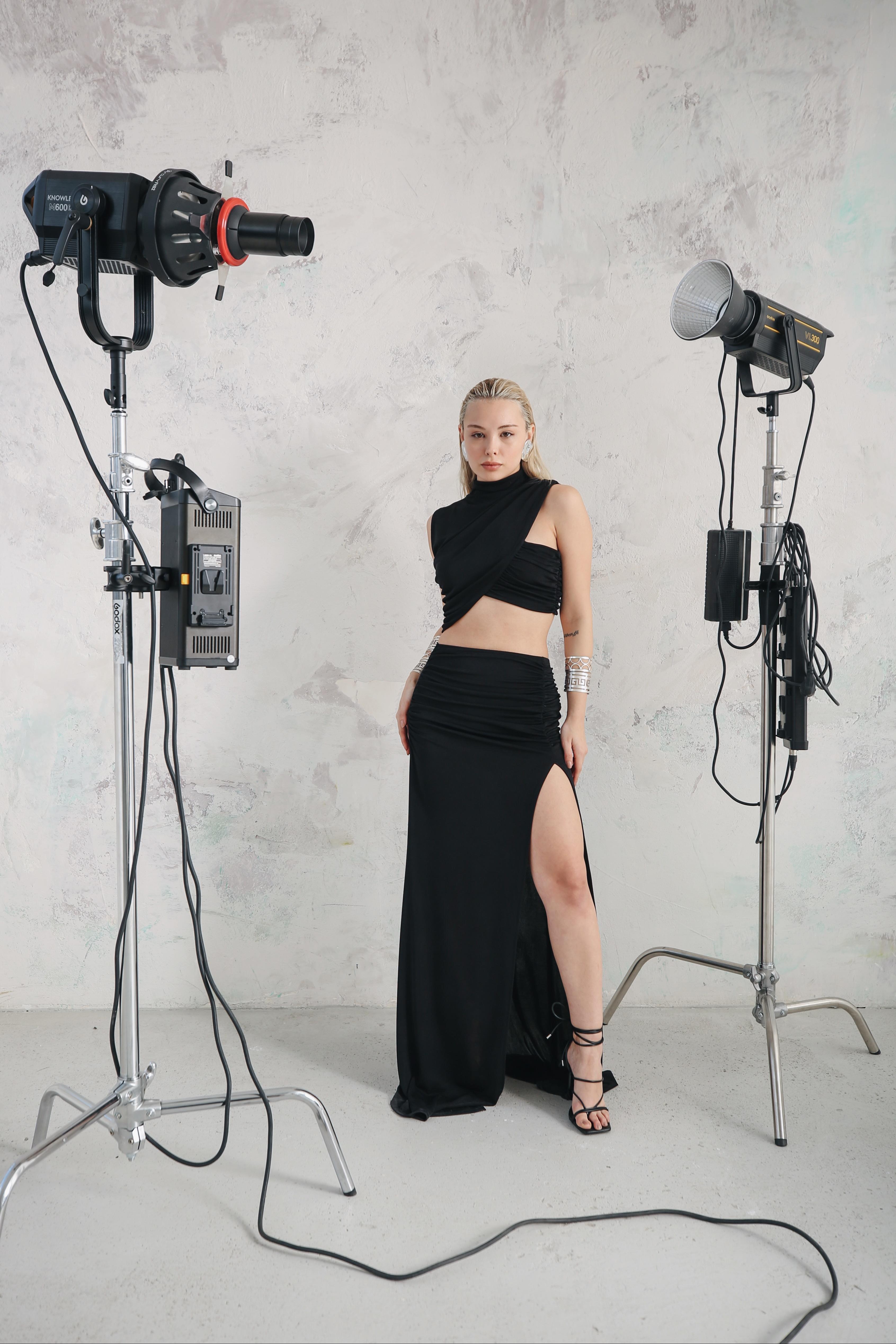Caroline Night Dress Siyah
