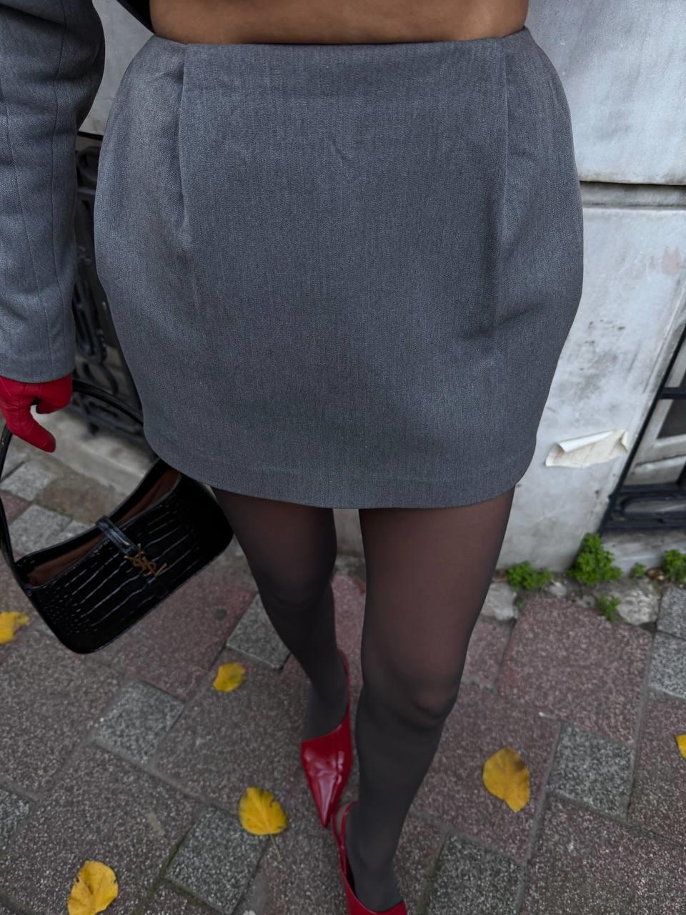 Peitho Mini Etek Gri