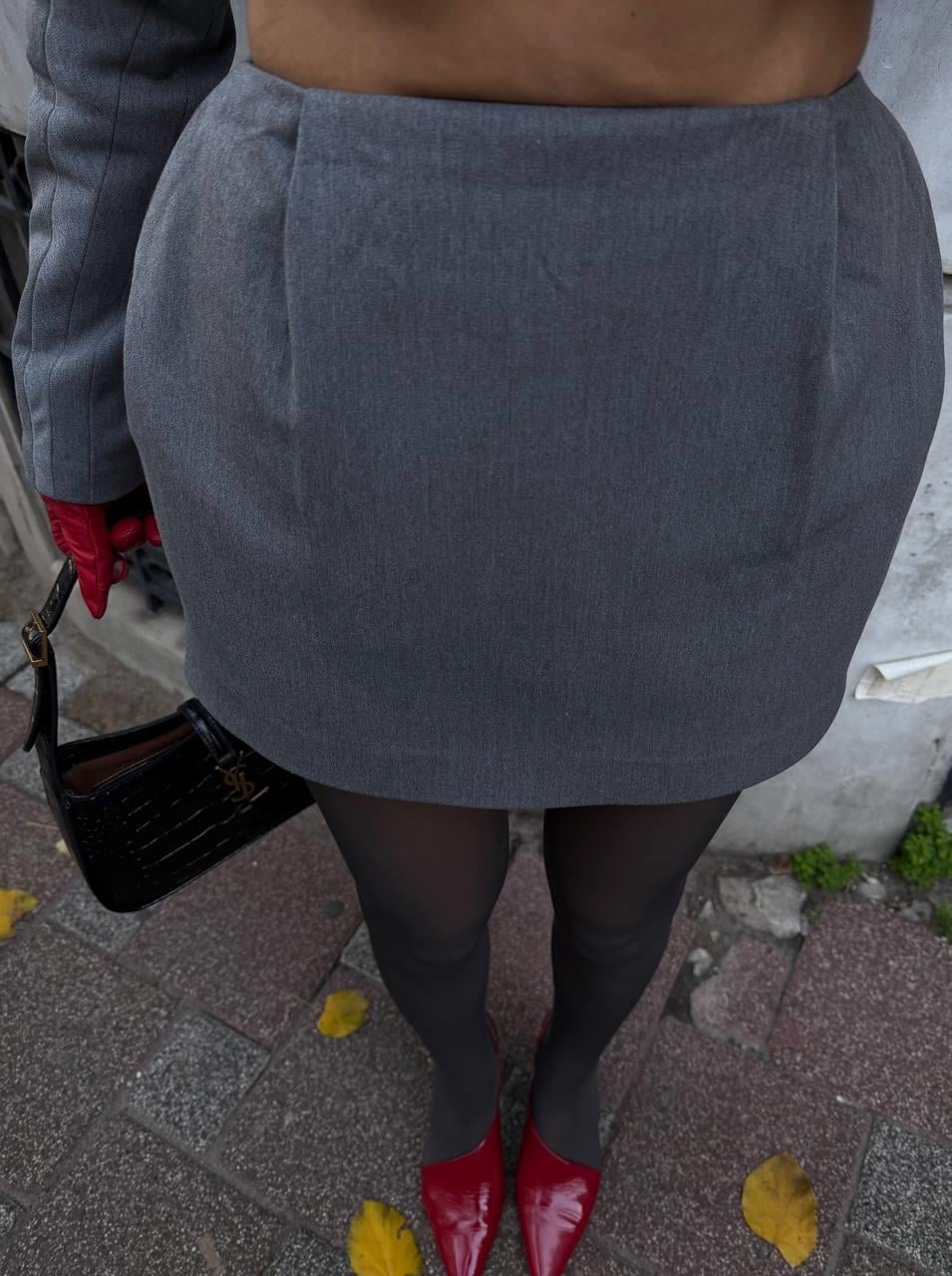 Peitho Mini Etek Gri