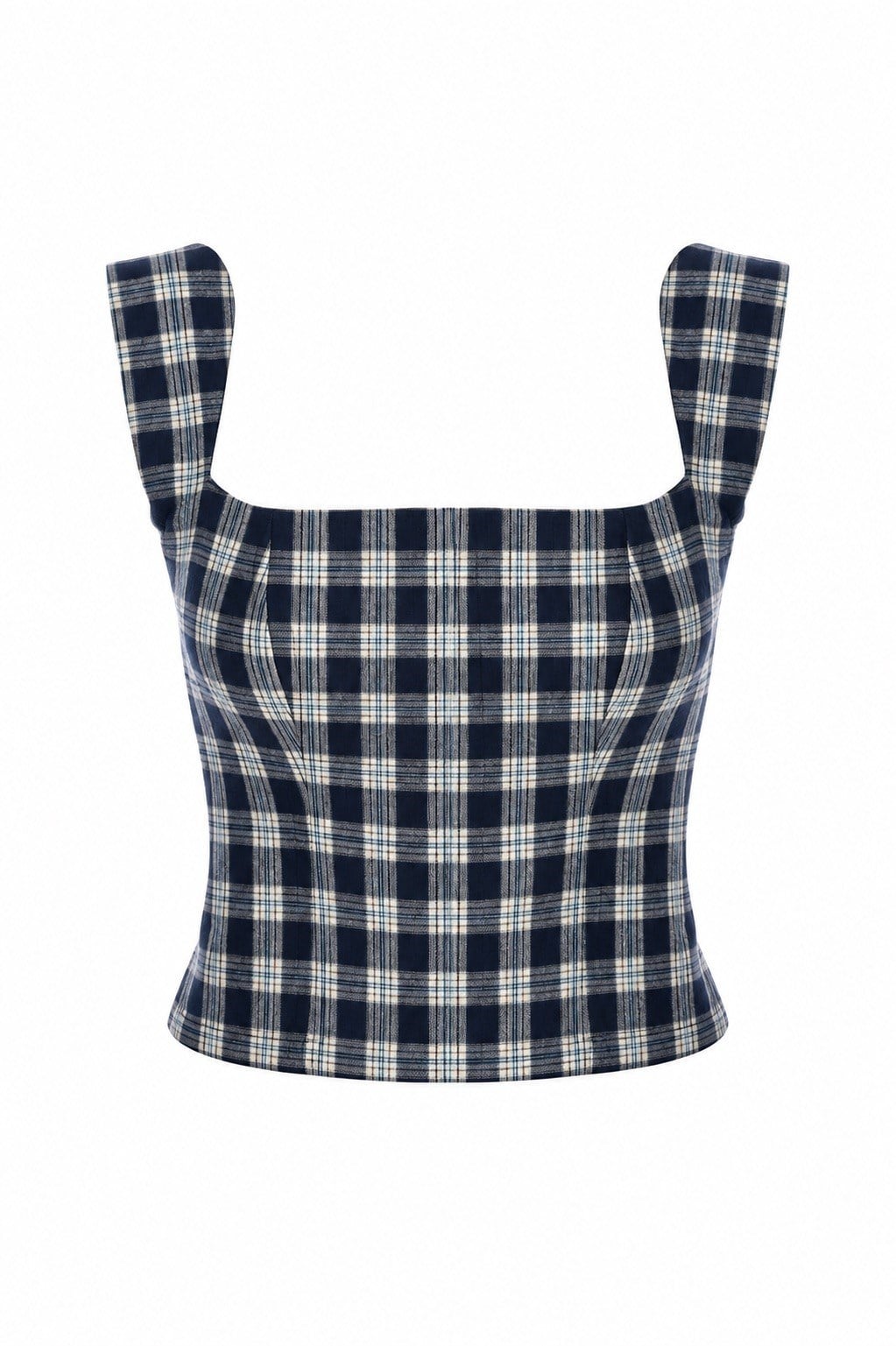 Plaid Büstiyer Lacivert